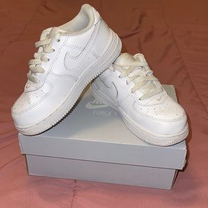 USED Toddler white air forces